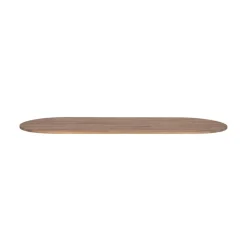 WOOOD Tafelbladen|Tablo Tafelblad Ovaal Eiken Olie Grijs 220cm