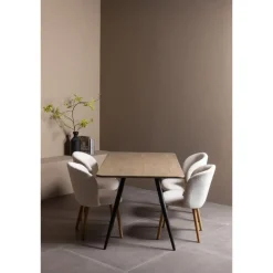 WOOOD Onderstellen|Tafel poot conisch metaal zwart (2-standen)