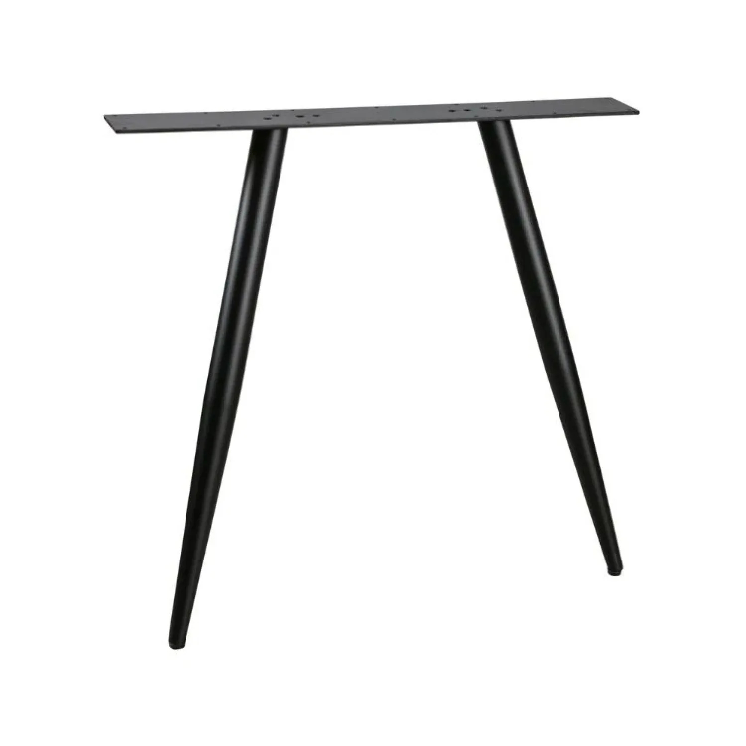 WOOOD Onderstellen|Tafel poot conisch metaal zwart (2-standen)