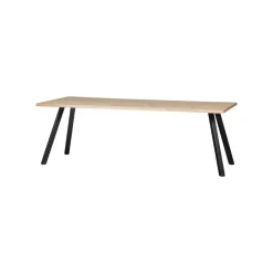 WOOOD Onderstellen|Tafel poot vierkant metaal zwart (2-standen)