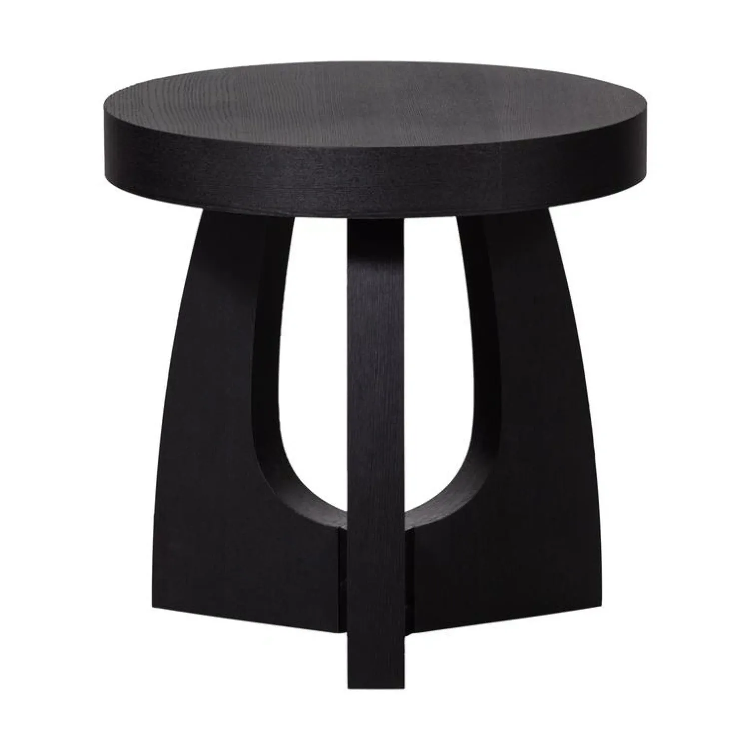 WOOOD Bijzettafels|Tala Bijzettafel MDF Rond Zwart 45cm