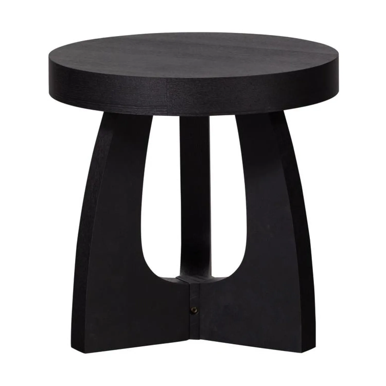 WOOOD Bijzettafels|Tala Bijzettafel MDF Rond Zwart 45cm