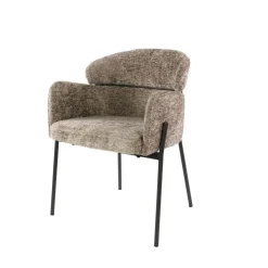 Kalfort Eetkamerstoelen|Tanda Eetkamerstoel Hoven champagne