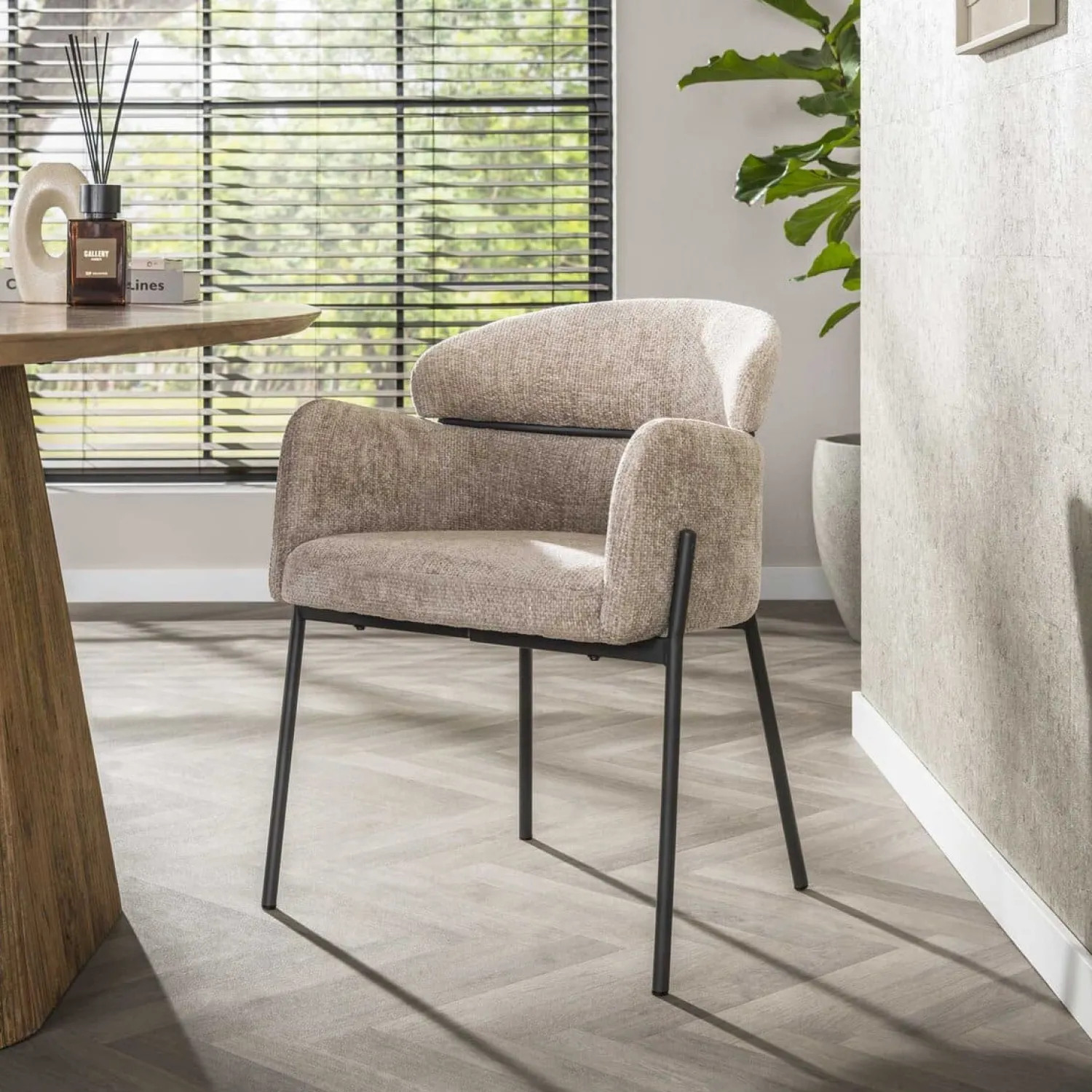 Kalfort Eetkamerstoelen|Tanda Eetkamerstoel Hoven Zand