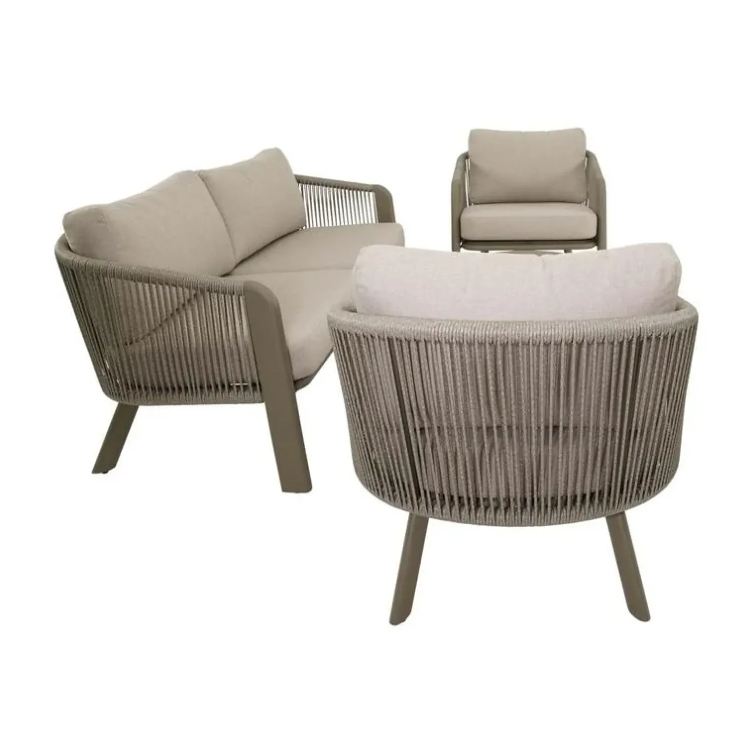 Lesli Living Loungeset|Tanoa Loungeset taupe