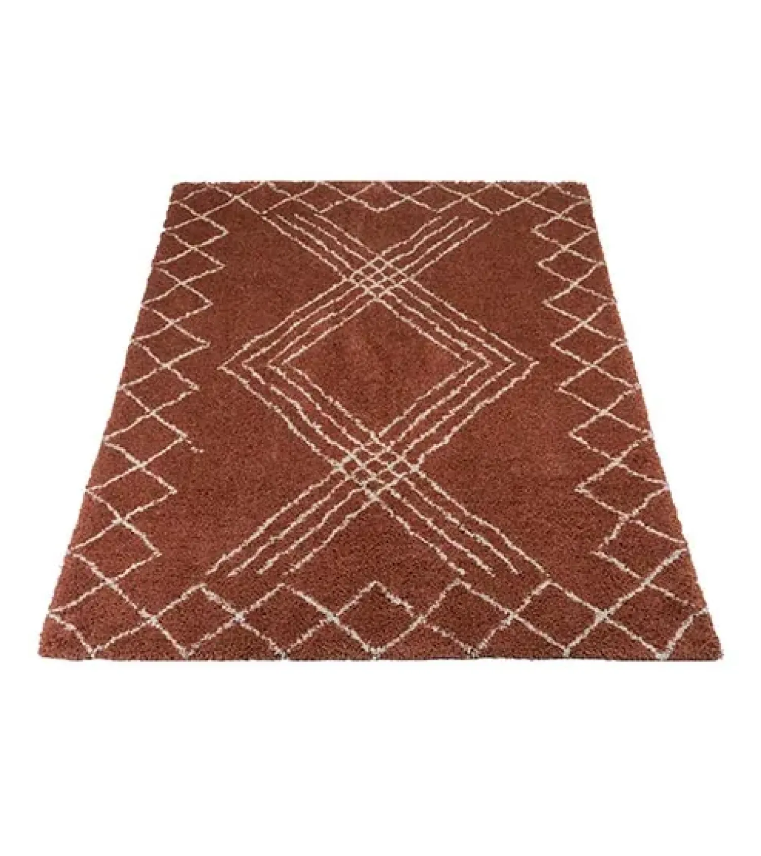 Decor 88 Vloerkleden|Tano vloerkleed hoogpolig rechthoek terra