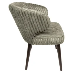 PTMD Eetkamerstoelen|Taro Eetkamerstoel Groen Donkerhout