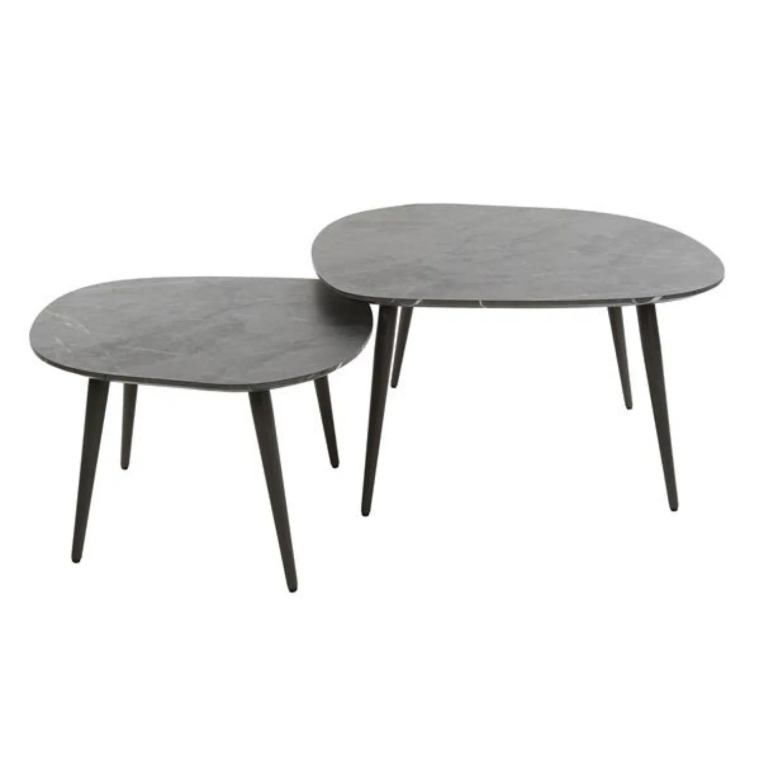 Kalfort Salontafels|Tate Salontafel set van 2 Organisch zwart