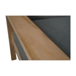 Lesli Living Tuinbanken|Teak Loungebank teak met kussen 124cm