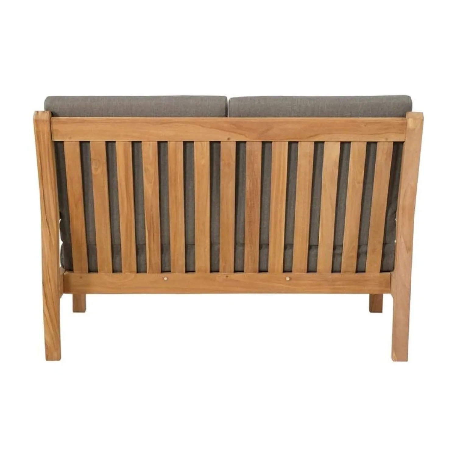 Lesli Living Tuinbanken|Teak Loungebank teak met kussen 124cm
