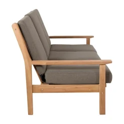 Lesli Living Tuinbanken|Teak Loungebank teak met kussen 180cm