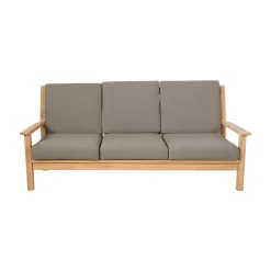 Lesli Living Tuinbanken|Teak Loungebank teak met kussen 180cm
