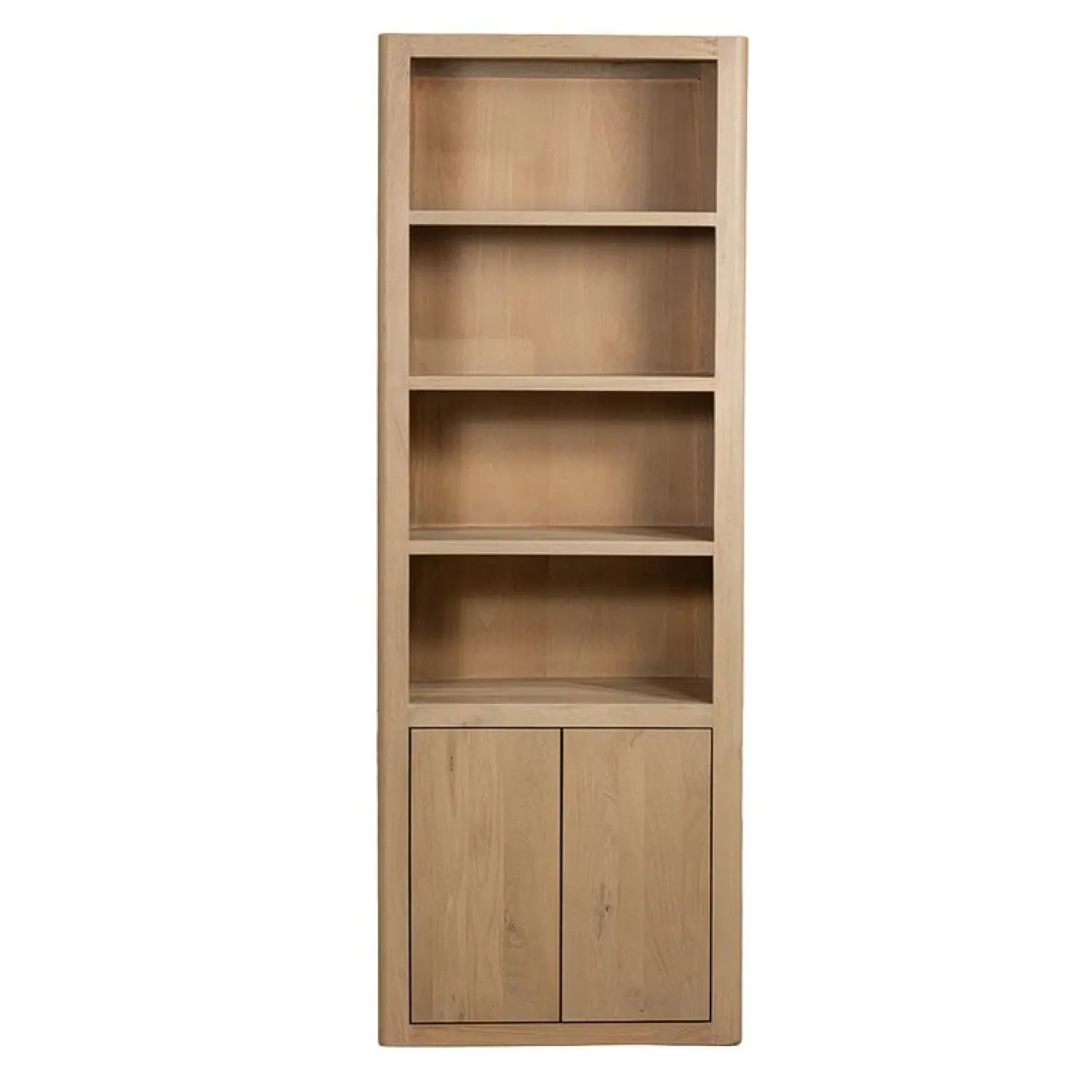 Tower living Boekenkasten|Industriele Kasten|Tenna Boekenkast naturel mangohout 80cm