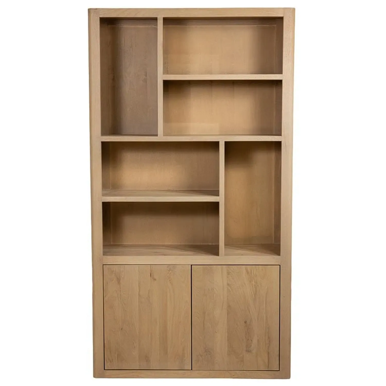 Tower living Boekenkasten|Industriele Kasten|Tenna Boekenkast XL naturel mangohout 120cm
