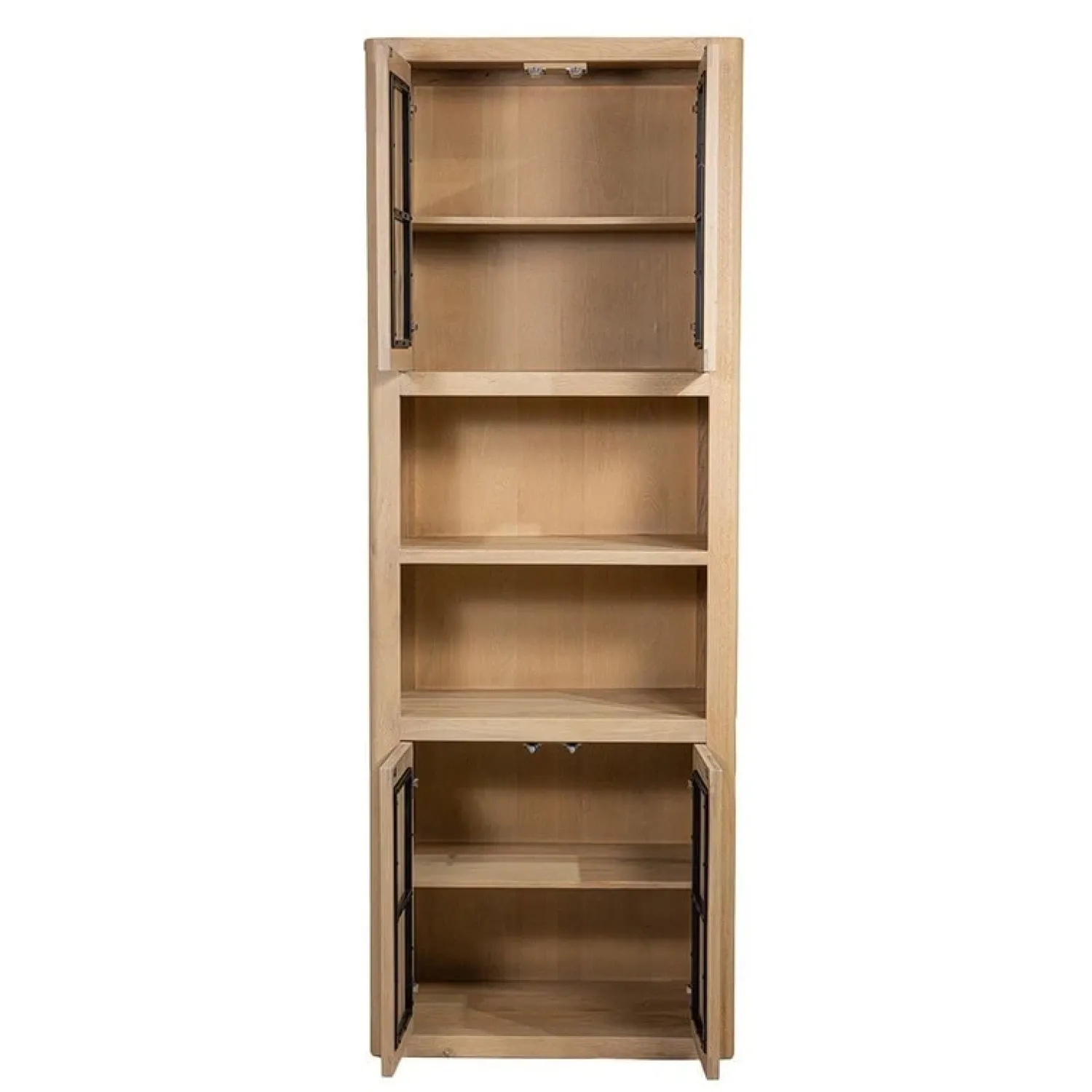 Tower living Boekenkasten|Industriele Kasten|Tenna Vakkenkast naturel mangohout 80cm