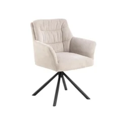 Nordhavn Eetkamerstoelen|Terano Eetkamerstoel Beige Stof