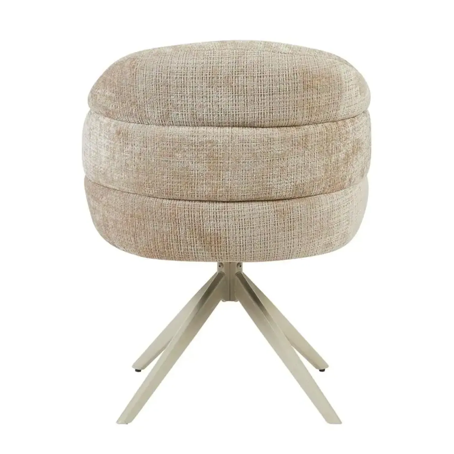 Furndea Eetkamerstoelen|Tessa Eetkamerstoel Beige met Zand poot