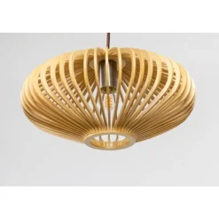 Trading Lighting Hanglampen|Tess 1-lichts Hanglamp hout plat