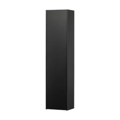 WOOOD Wandkasten|Industriele Kasten|Teun Wandkast smal Grenen zwart 44cm