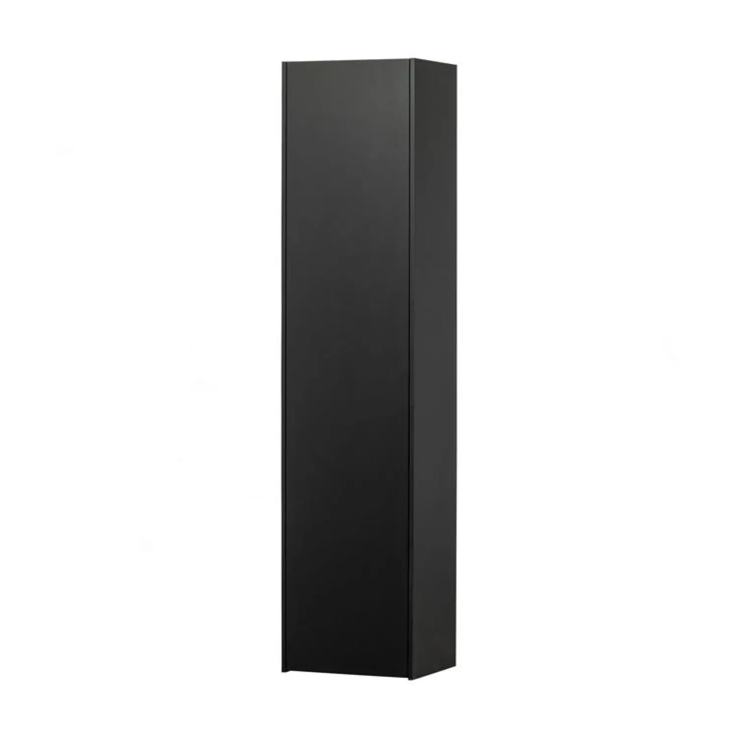 WOOOD Wandkasten|Industriele Kasten|Teun Wandkast smal Grenen zwart 44cm