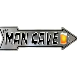 Cavetown Metalen Borden|The Man Cave pijl - metalen bord