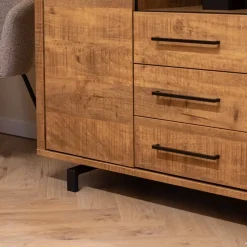 Maison Madera Wandkasten|Vakkenkasten|Thornbay Vakkenkast 2 deuren Hout 135cm