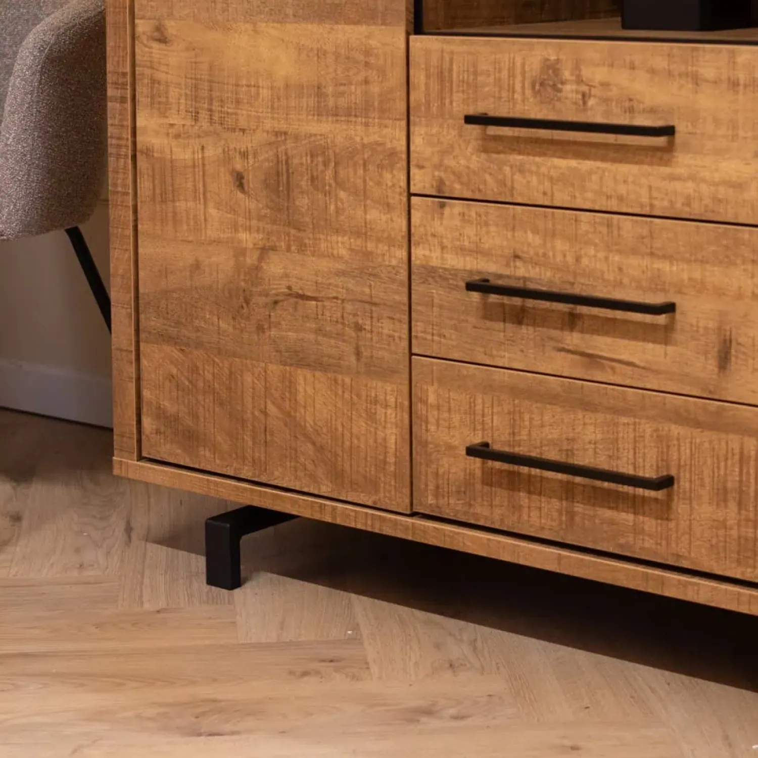 Maison Madera Wandkasten|Vakkenkasten|Thornbay Vakkenkast 2 deuren Hout 135cm
