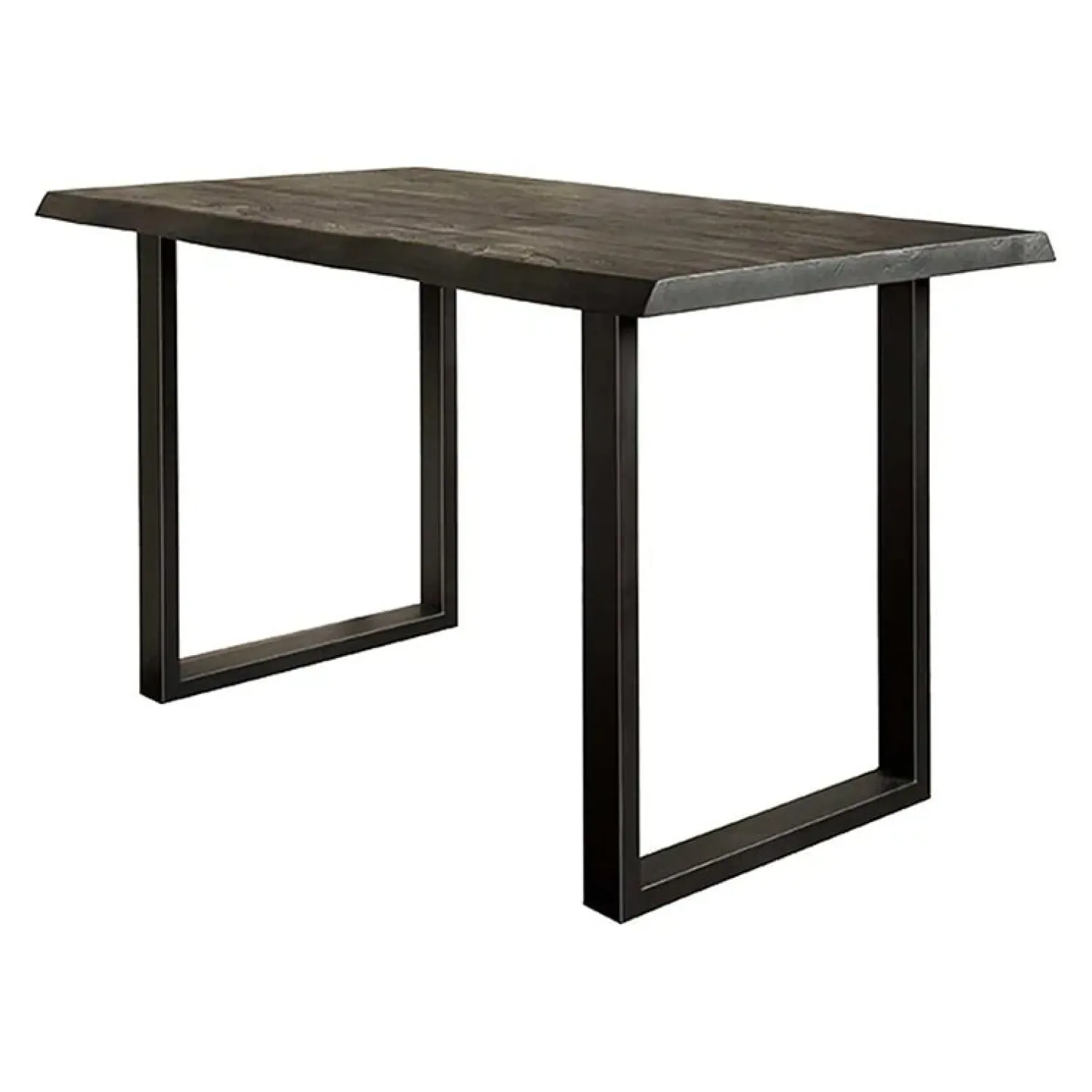 Tower living Eettafels|Tiago bartafel met U poot acacia hout zwart 140x90x95