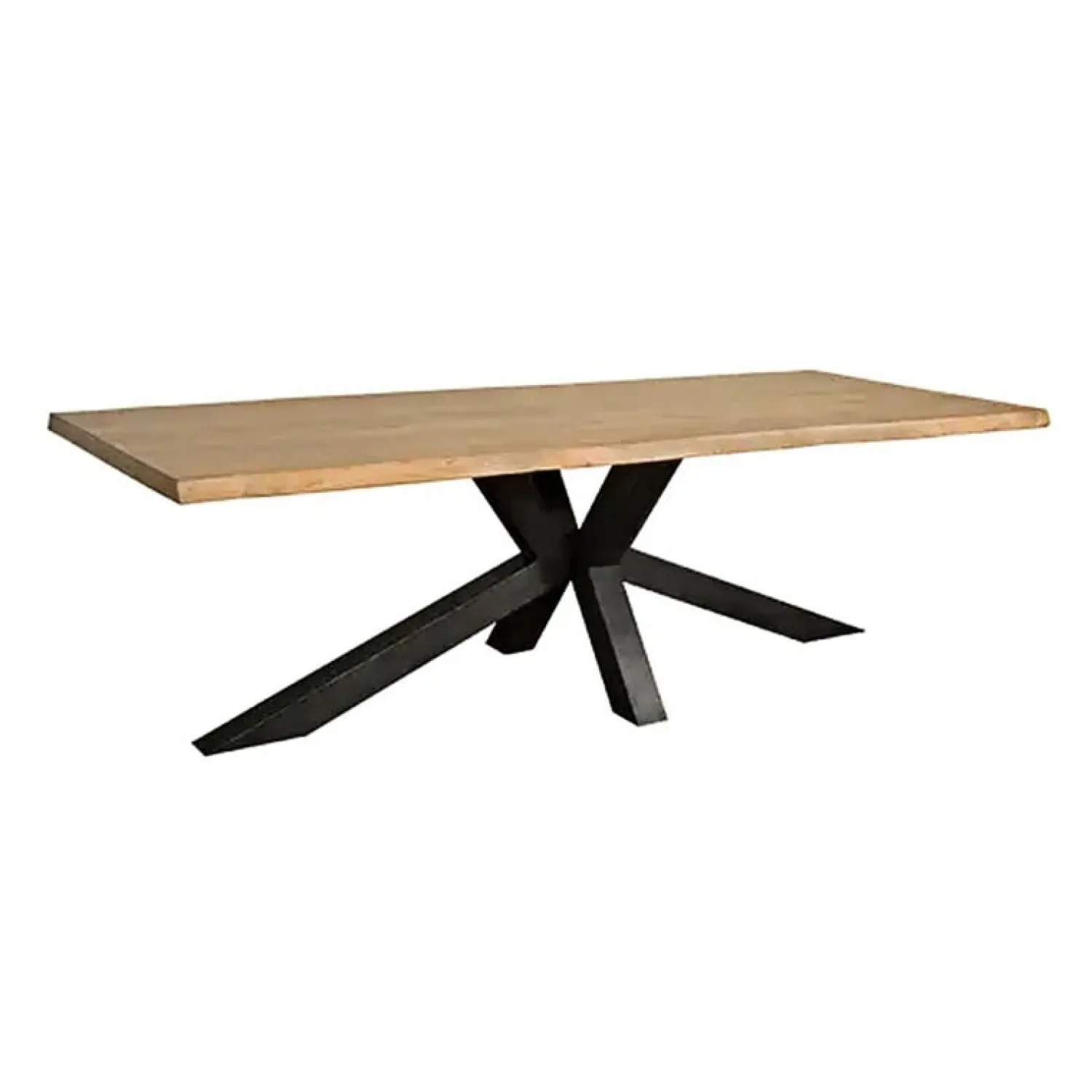 Tower living Eettafels|Tiago Eettafel met spinpoot rechthoek acacia hout naturel 180×90