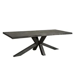 Tower living Eettafels|Tiago Eettafel met spinpoot rechthoek acacia hout naturel 180×90