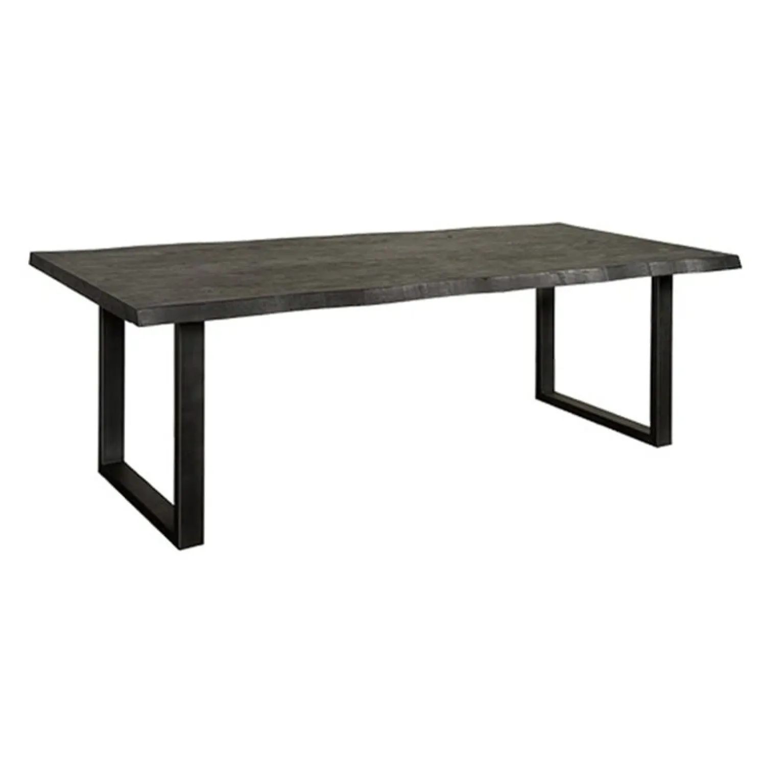 Tower living Eettafels|Tiago Eettafel met U poot rechthoek acacia hout zwart 240×100