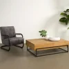 Tower living Salontafels|Tiago Salontafel Gerecycled Teak Hout 135cm