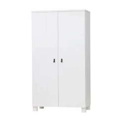 WOOOD Industriele Kasten|Kledingkasten|Ties Kledingkast Grenen Wit 111cm