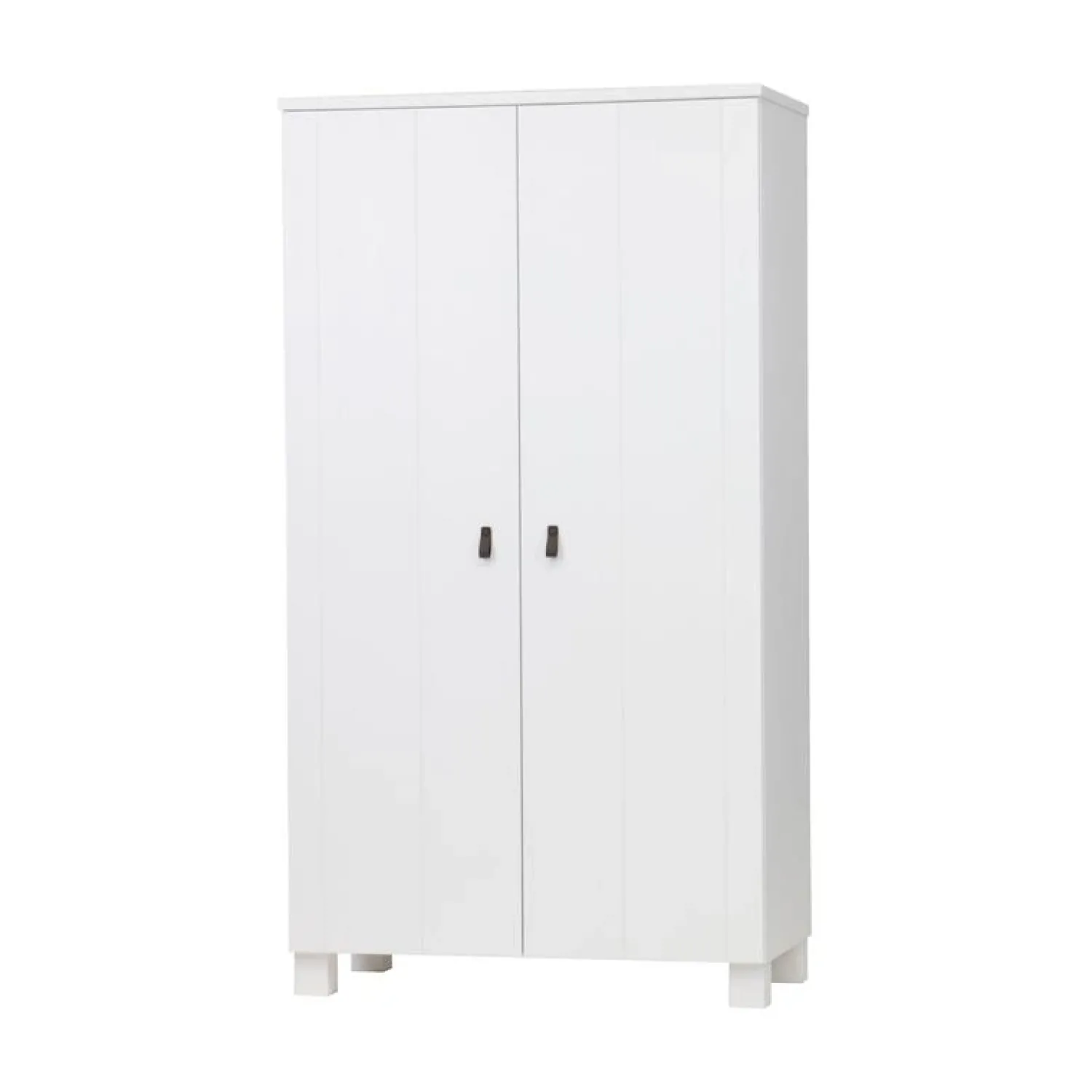 WOOOD Industriele Kasten|Kledingkasten|Ties Kledingkast Grenen Wit 111cm