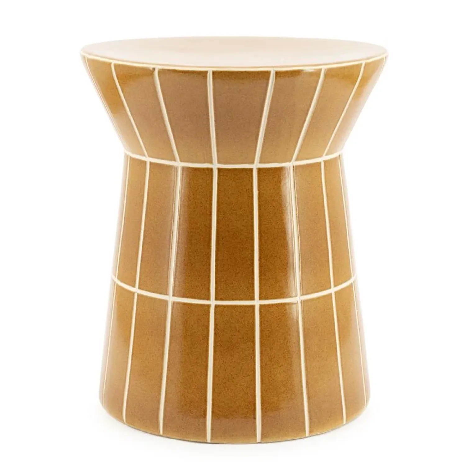 By Boo Bijzettafels|TileTastic Bijzettafel Hoog Mosterd 38cm