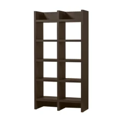WOOOD Vakkenkasten|Industriele Kasten|Timo Vakkenkast MDF Donkerbruin 100cm
