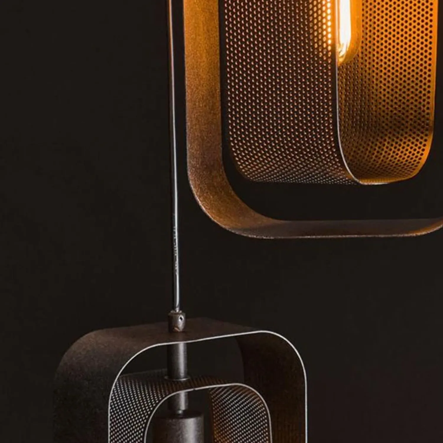 Kalfort Hanglampen|Tindy 5-lichts hanglamp industrieel artic zwart