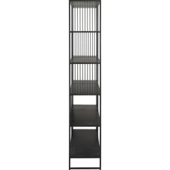 Nordhavn Boekenkasten|Industriele Kasten|Tissaro Boekenkast Hoog Zwart 120cm