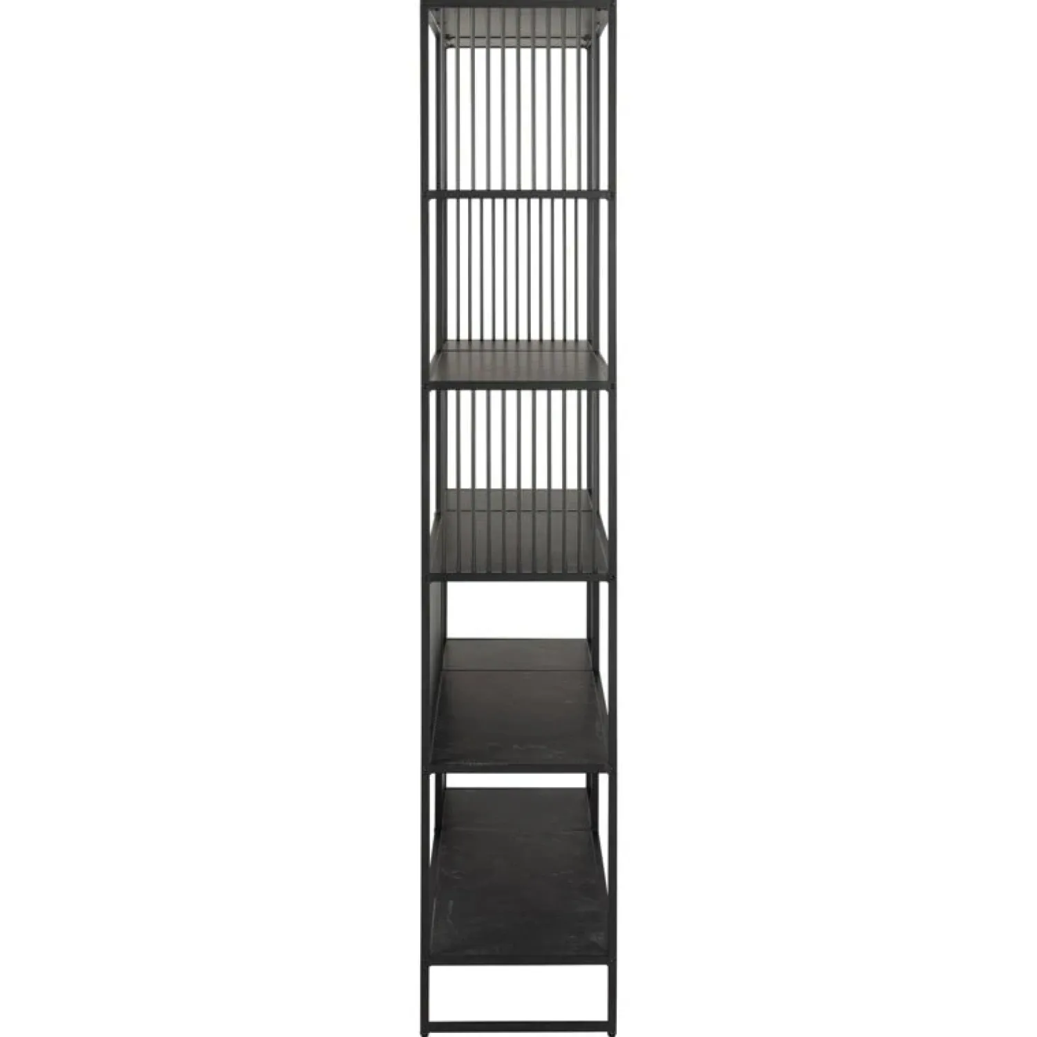 Nordhavn Boekenkasten|Industriele Kasten|Tissaro Boekenkast Hoog Zwart 120cm