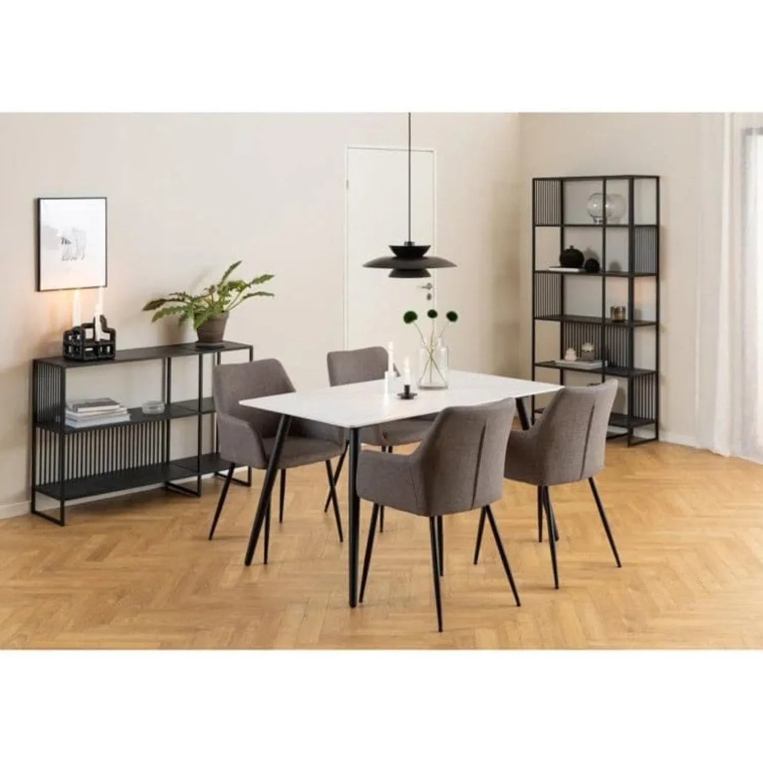 Nordhavn Boekenkasten|Industriele Kasten|Tissaro Boekenkast Laag Zwart 120cm