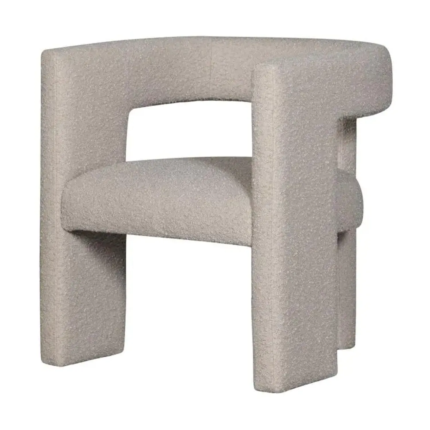 WOOOD Fauteuils|Tiwa Fauteuil Boucle Beige