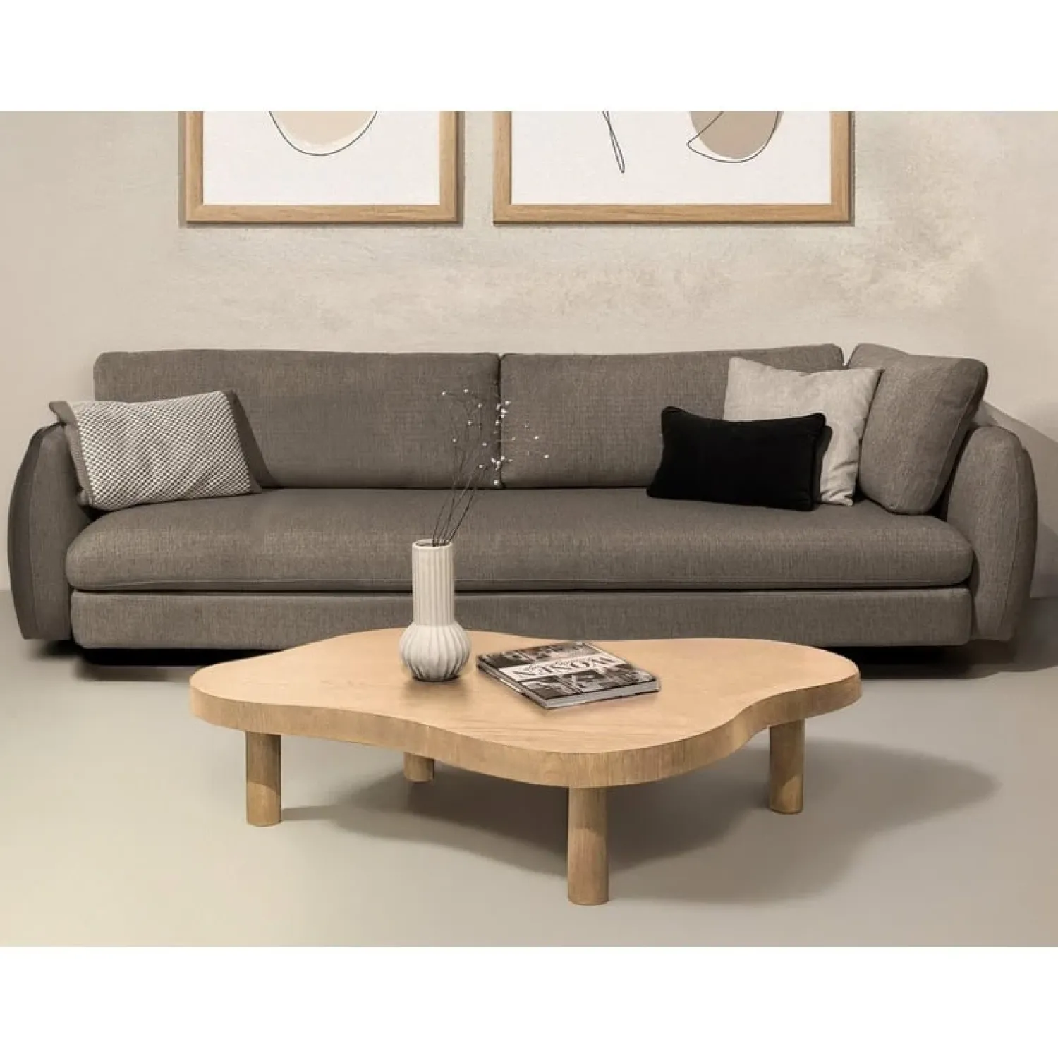 Livingfurn Salontafels|Tobago Salontafel organisch naturel eiken 135cm