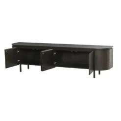 Livingfurn Industriele Kasten|Tv Meubels|Tobago Tv meubel Espresso eiken 210cm