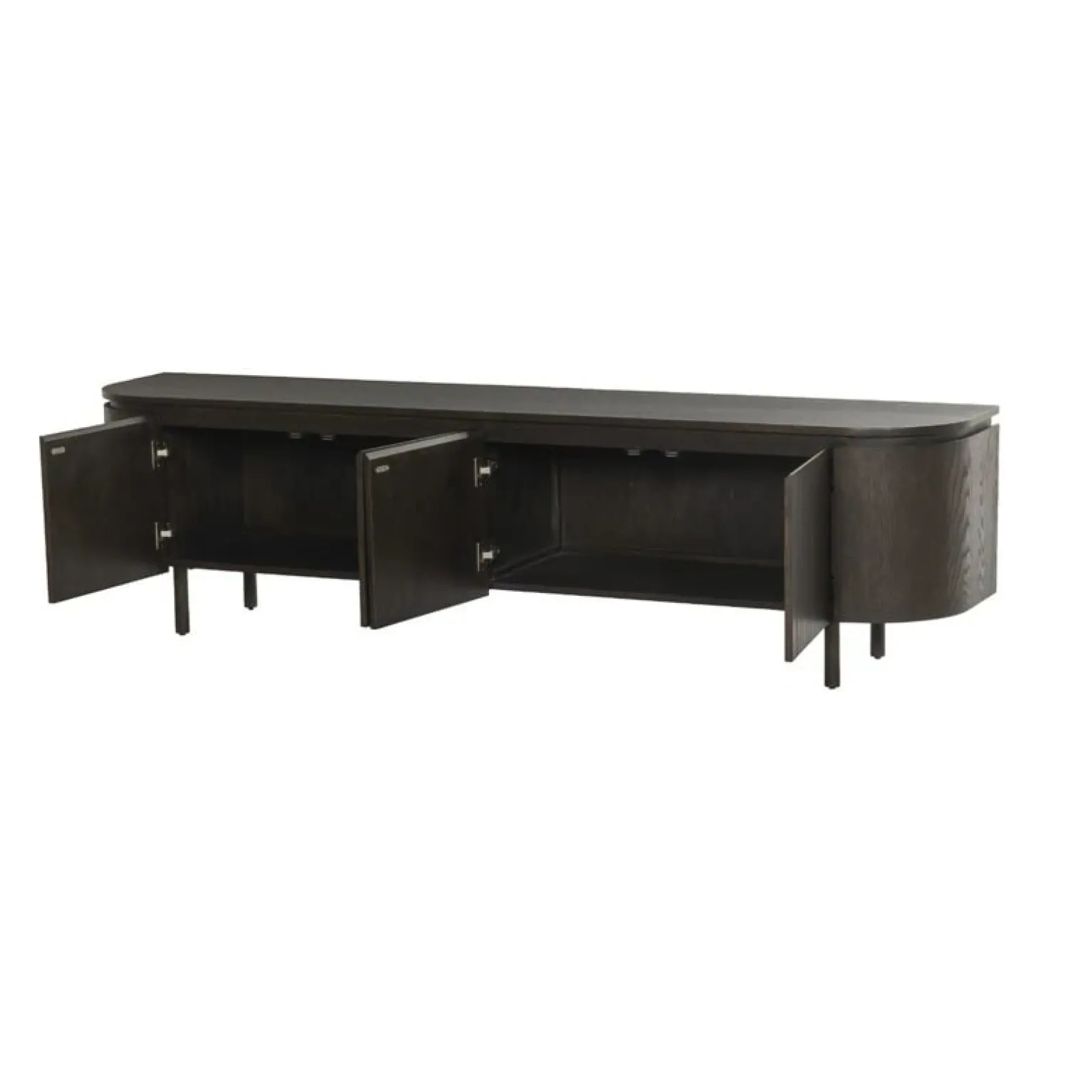 Livingfurn Industriele Kasten|Tv Meubels|Tobago Tv meubel Espresso eiken 210cm