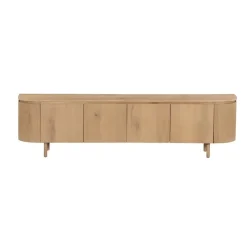 Livingfurn Industriele Kasten|Tv Meubels|Tobago Tv meubel naturel eiken 210cm
