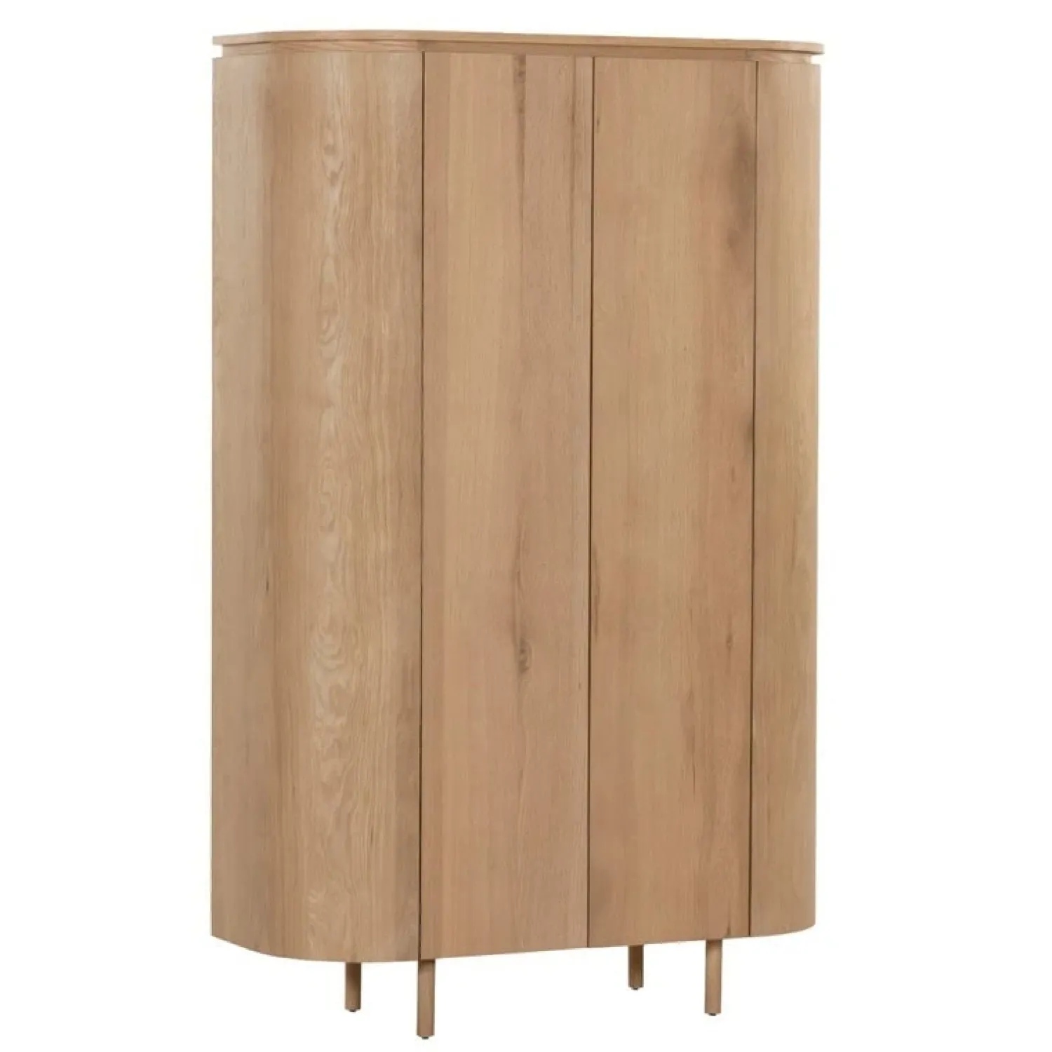 Livingfurn Wandkasten|Industriele Kasten|Tobago Wandkast hoog naturel eiken 180cm