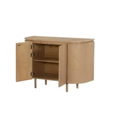 Livingfurn Dressoirs|Industriele Kasten|Tobago Wandkast laag naturel eiken 115cm