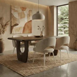 Mysons Eettafels|Tobias Eetkamertafel Walnoot 200cm