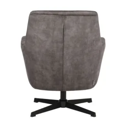 Label51 Fauteuils|Toby Draai fauteuil Antraciet velours