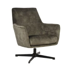 Label51 Fauteuils|Toby Draai fauteuil Hunter velours